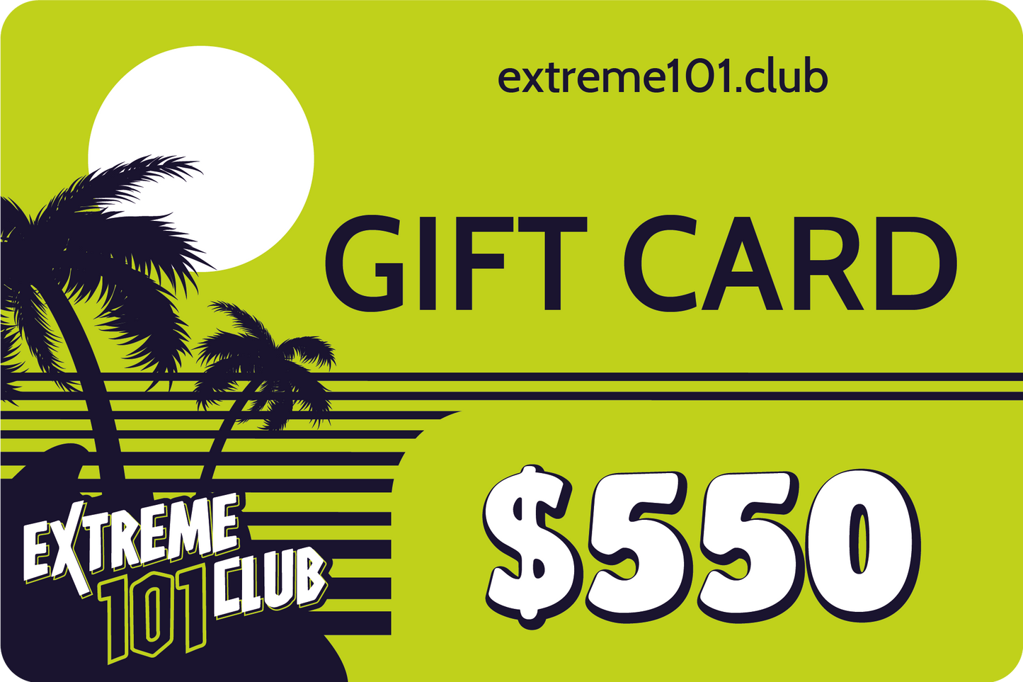 Treat your loved ones with a gift card from Extreme101club.